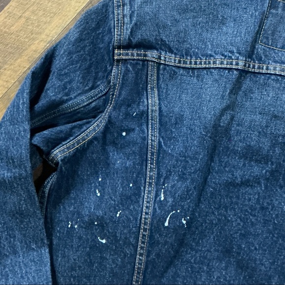 Levi’s Men's Bastow Trucker Jacket - Paint Splatter Denim NWT - Large - Picture 7 of 8